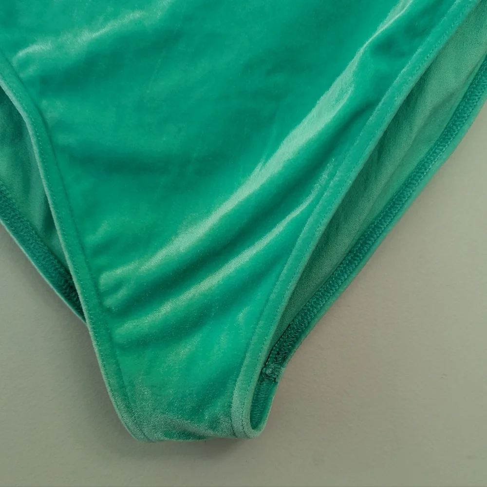 ASOS‎ Mint Green Velvet Bikini Set High Waist